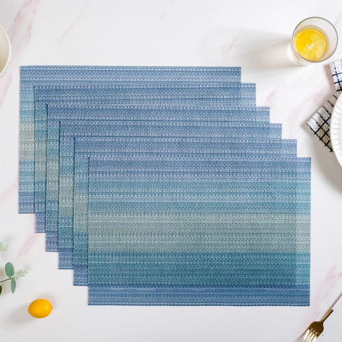 Blue Hues Dining Table Mat Set Of 6