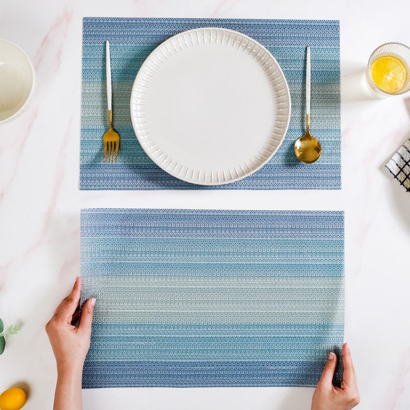 Blue Hues Dining Table Mat Set Of 6