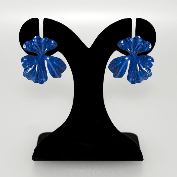 Blue Petal Earrings