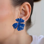 Blue Petal Earrings