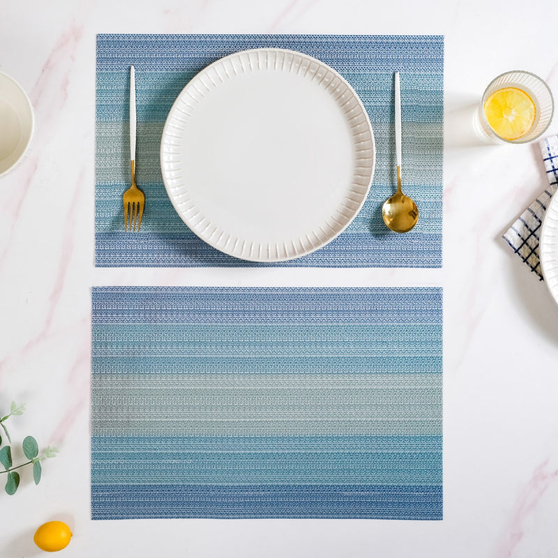 Blue Hues Dining Table Mat Set Of 6
