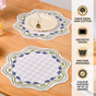 Blue Ivy Cotton Embroidered Table Mat Set Of 6