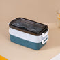 Stackable Insulated Lunch Box With Cutlery Blue 1050ml