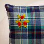 Mistletoe Blue Throw Pillow Cover 18x12 Inch