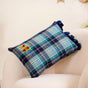 Mistletoe Blue Throw Pillow Cover 18x12 Inch