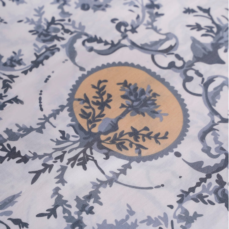 Bluebell Sun Queen Size Cotton Bedsheet And Pillow Cover Set Of 3