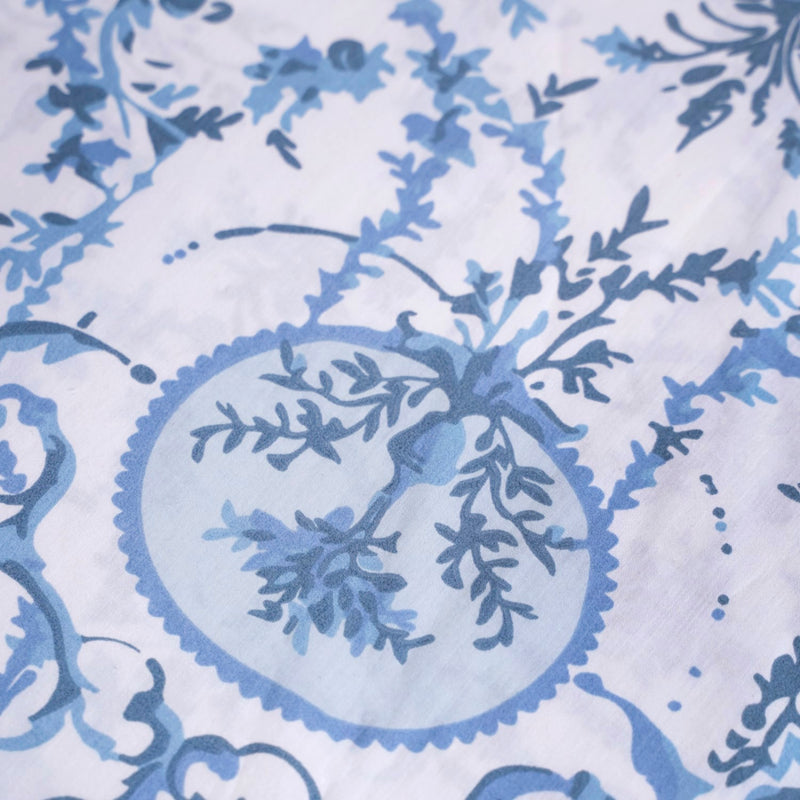 Bluemist King Size Pure Cotton Bedsheet Set Of 3