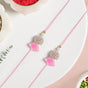 Blush Pearl Tassel Rakhi Gift Set