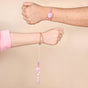 Blush Pink Floral Rakhi Lumba Set