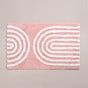 Blush Pink Shag Floor Mat 82x52 Inch