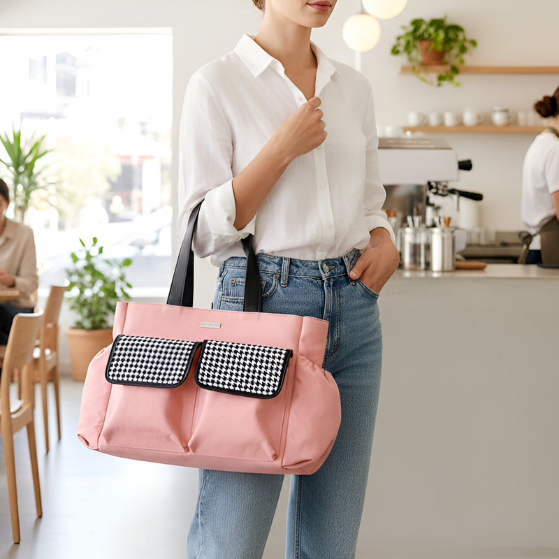 Blush Bloom Carry All Canvas Tote Bag
