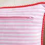 Blush Stripe Cotton Cushion Cover 50x35cm