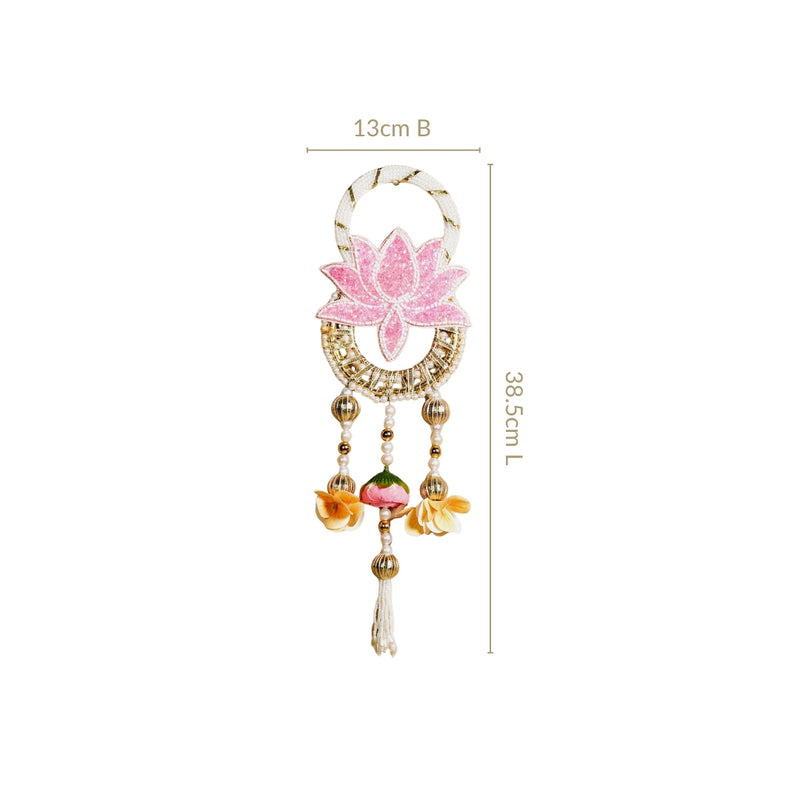 Blush Bloom Wall Hanging Set Of 2 In Pink