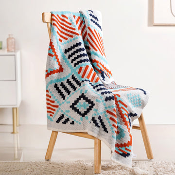 Boho Print Cosy Couch Throw