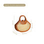 Boho Rattan Tan Basket Handbag