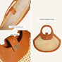 Boho Rattan Tan Basket Handbag