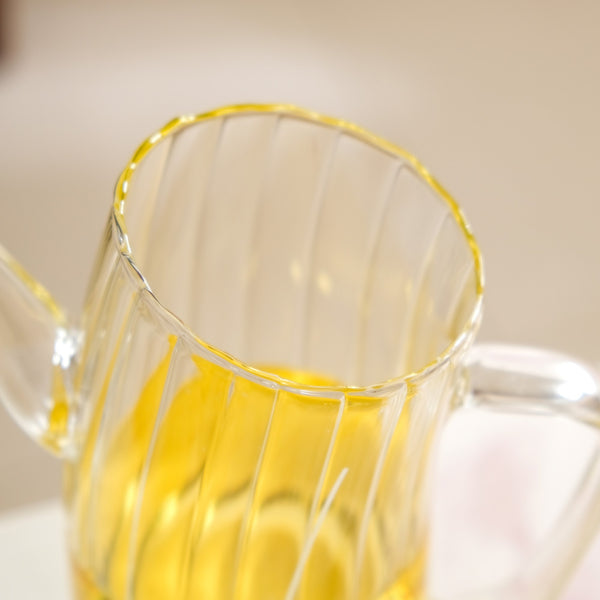 Fluted Borosilicate Glass Oil Jar 800ml