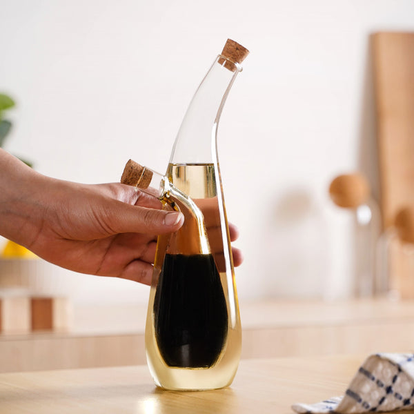 Glass Oil Bottle With Separate Vinegar Spout Online Premium Oil glass-oil-bottle-with-separate-vinegar-spout-online-premium-oil