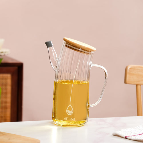 Borosilicate Glass Oil Jar 800ml