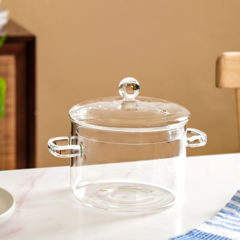 Borosilicate Glass Stovetop Cooking Pot 1750ml