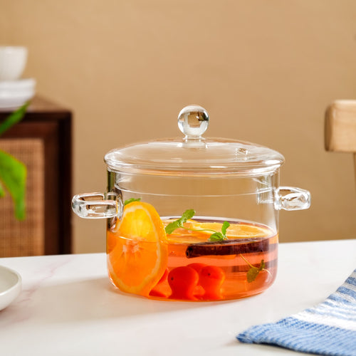 Borosilicate Glass Stovetop Cooking Pot 1750ml