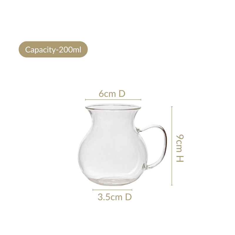 Borosilicate Milk And Creamer Pots Set Of 4 200ml