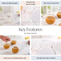Borosilicate Milk And Creamer Pots Set Of 4 200ml