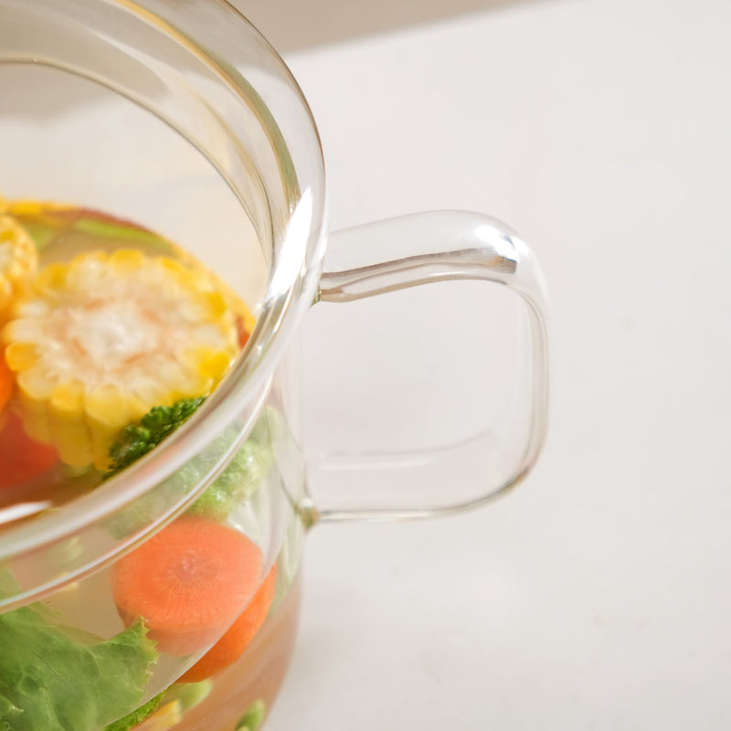 Borosilicate Multipurpose Glass Cooking Pot  2100ml