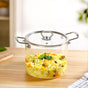 Borosilicate Pasta Cooking Pot With Metal Grip Large 4500ml