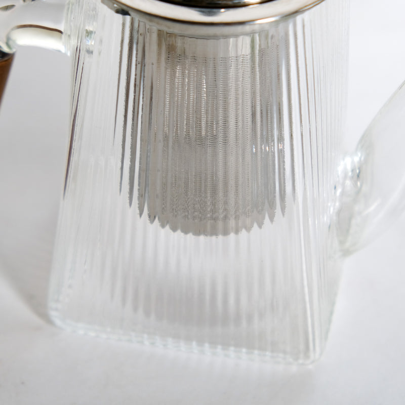 Borosilicate Ribbed Teapot 700ml