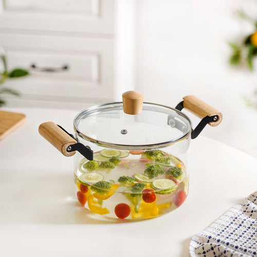 Borosilicate Simmer Pot With Handle Medium 3500ml