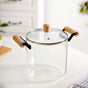 Borosilicate Simmer Pot With Lid And Handle Extra Large 5500ml