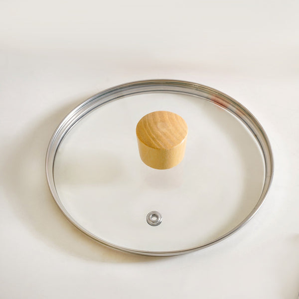 Borosilicate Stovetop Pot With Wooden Handle Large 4500ml