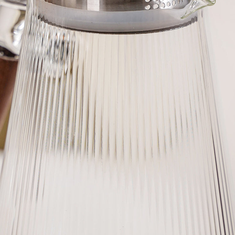 Borosilicate Glass Fluted Lemonade Jug With Lid 1800ml