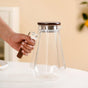 Borosilicate Glass Jug With Wooden Handle 1800ml