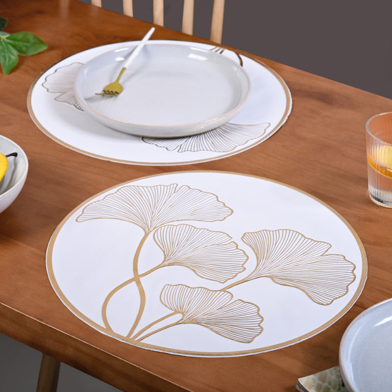 Botanical Gold Placemats Set Of 6