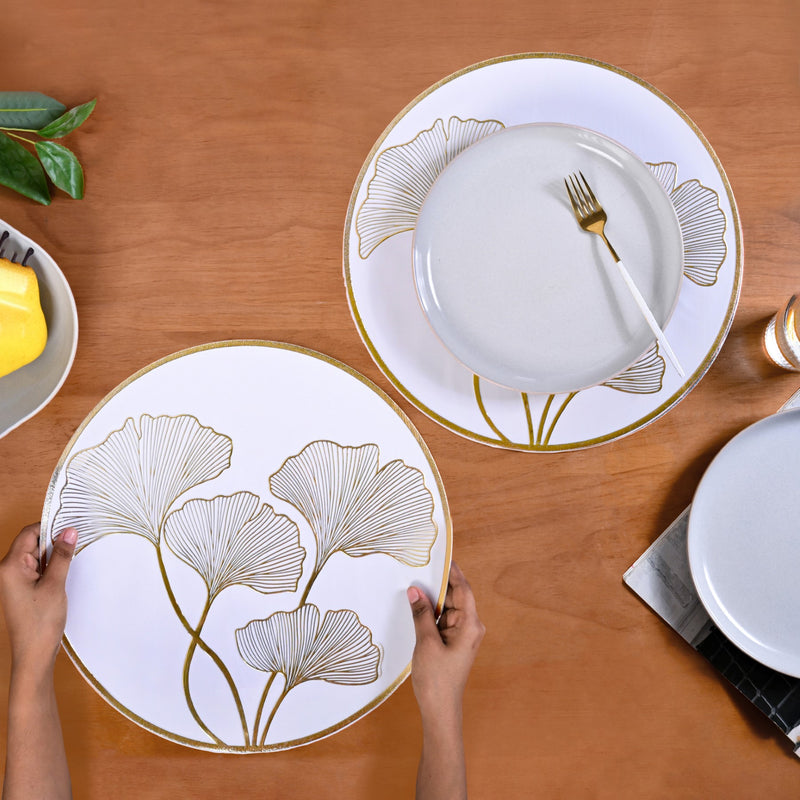 Botanical Gold Placemats Set Of 6