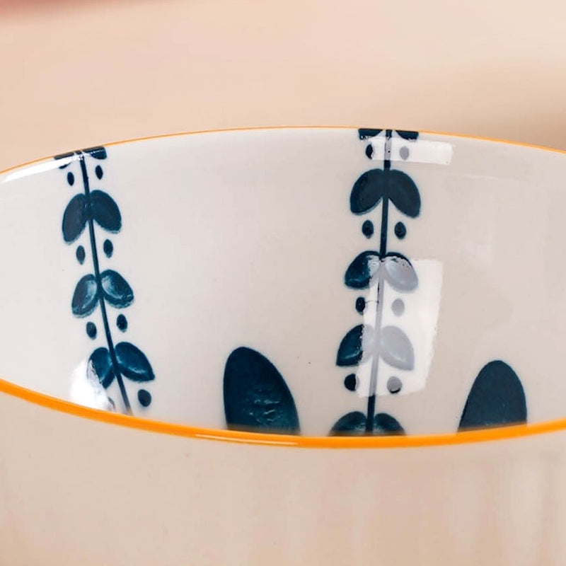 Botanical Mediterranean Bowl Set Of 4 300ml