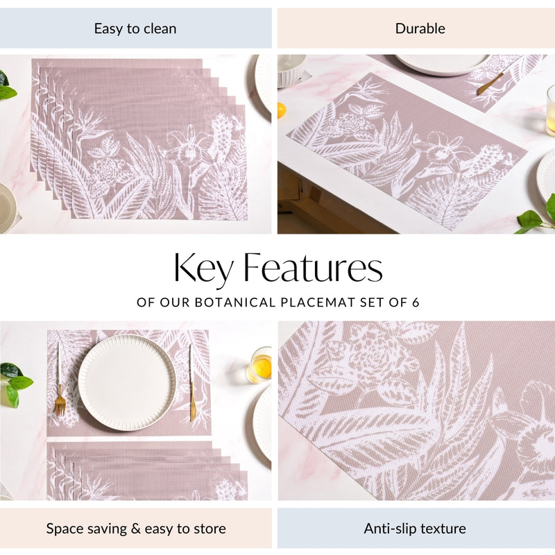 Botanical Placemat Set Of 6