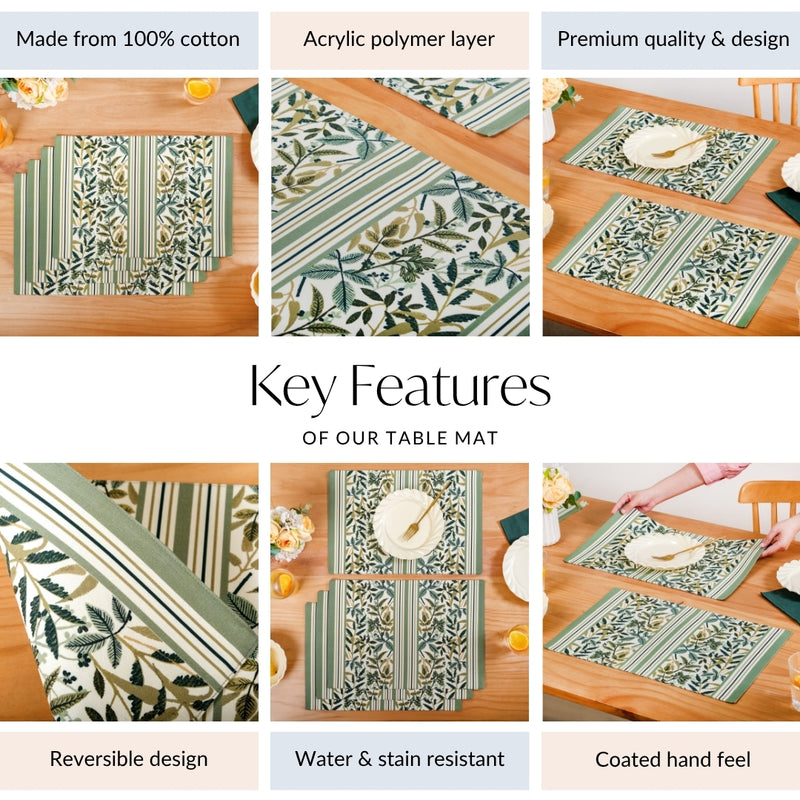 Botanical Cotton Placemat Set Of 4
