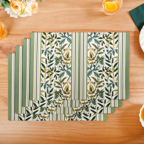 Botanical Cotton Placemat Set Of 4
