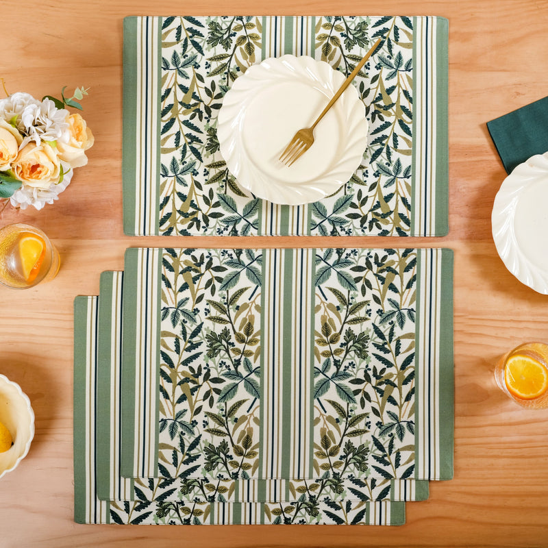 Botanical Cotton Placemat Set Of 4