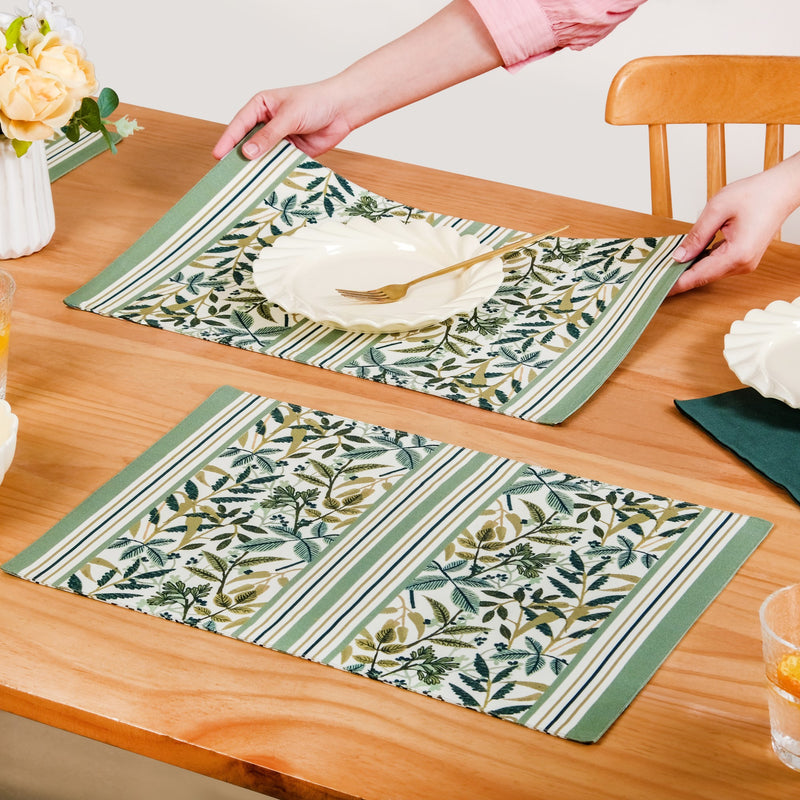 Botanical Cotton Placemat Set Of 4