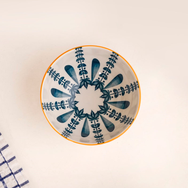 Botanical Mediterranean Bowl Set Of 4 300ml