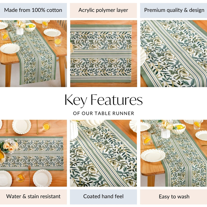 Botanical Cotton Runner 264x35cm