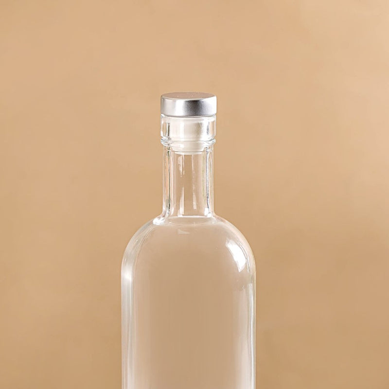 Set Of 4 Glass Water Bottle With Stopper 500ml - Glass water bottles, water bottle set, glass water bottle set, glass bottles