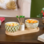 Bowl Tray And Toothpick Holder Set Of 5