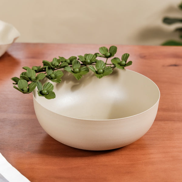 Green Metal Decorative Bowl 9 Inch