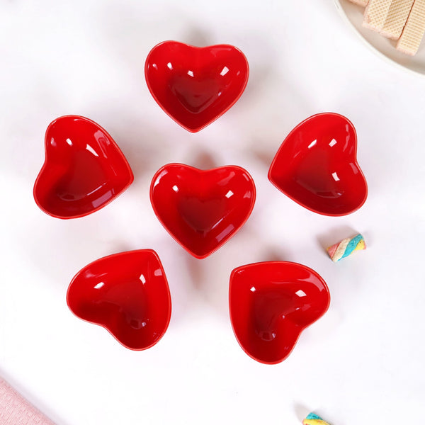 Heart Shaped Bowls Set of 6