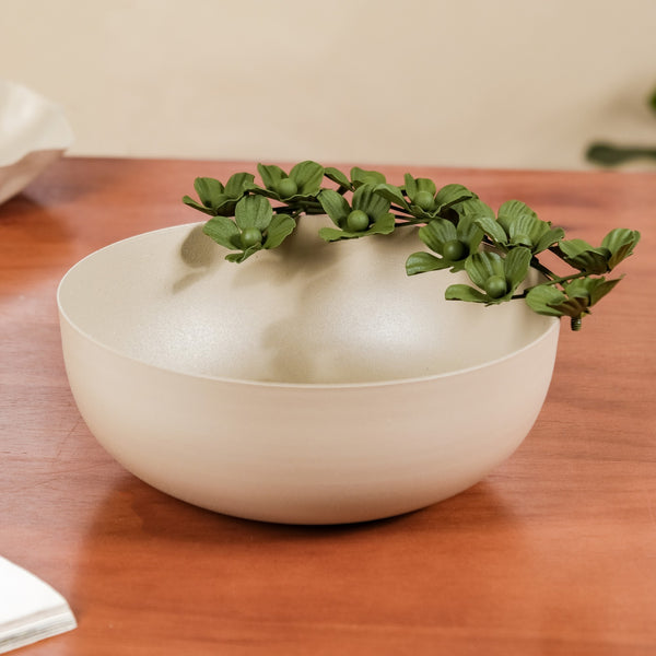 Green Metal Decorative Bowl 9 Inch
